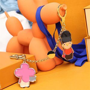 Väskkedjedesigner Key Chain Sunflower Cartoon Keychain Fashion Men Women Car Pendant Children Key Buckle