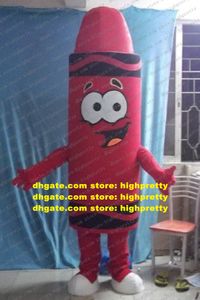 Fancy Red Lip Rouge Mascot Costume Mascotte Crayon Pencil Lipstick With Cannular Body Smiling Face Adult Size No.2948 Free Ship