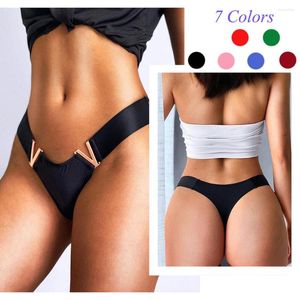 Yoga Outfit Women's Sports Cotton Panties Summer Sexy Seamless Smooth Fitness Thong One Piece Invisible Low Waist Workout Underwear