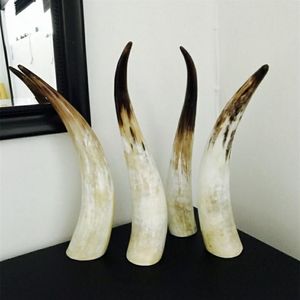 Genuine African horn Ornaments - 11 Varieties, Single Yellow horn, 40cm-60cm Length