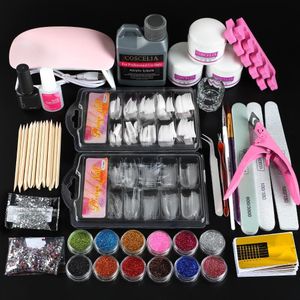Nail Art Kits Coscelia Acryl met lamp All for Manicure Gel Professional Set Tools Decorations 221107