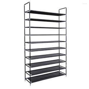 Kleideraufbewahrung, 99 cm, einfaches Schuhregal, abnehmbarer Vliesschrank, 10 Schichten, 50 Paar Schuhe, platzsparendes Organizer-Regal