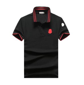 Mens Monclair T Shirts Designer Polo Shirt Luxury Tees Classic Black White Red Blue Trapstar