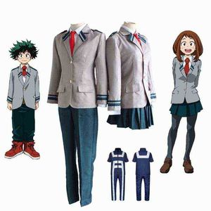 Boku No Hero Academia Asuitsuyu Yaoyorozu Momo Ochaco Uraraka Midoriya Izuku Costume Cosplay Uniforme scolastica My Hero Academia J220720