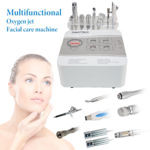 8 In 1 Microdermabrasion Oxygen Jet Peel Face Deep Cleaning microcurrent RF skin scrubber