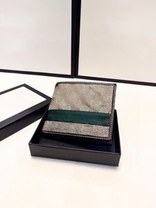 Gift for Men Designers Short Wallets Credit Card holder Black Style Mens Wallet with Box