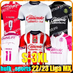 قمصان كرة القدم 3XL Liga MX 22/23 Chivas I. BRIZUELA قمصان كرة القدم 3rd الوردي 2021 2022 2023 A. VEGA G. SEPULVEDA J. ANGULO F. BELTRAN L. OLIVAS J.