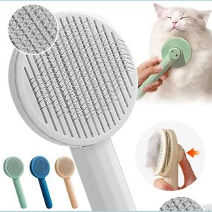 Cat Grooming Cat Brush Combove إزالة القطط تنظيف لوازم الاستمالة الأدوات ذات الشعر كليبرز إكسسوارات الكلاب بالجملة إسقاط تسليم DHQ6E