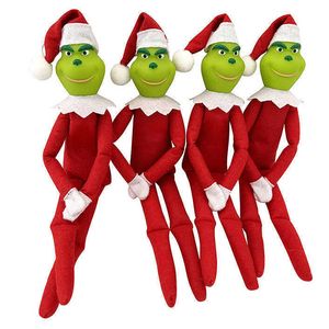 Christmas Red Elf Doll Green Hair Monster Tree Pendant For Home New Year