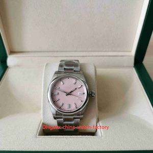 EW Maker Ladies Watch Better Quality 36MM 126000ピンクダイヤル型Luminova Watches社長サファイアCal 3230ムーブメントメカニカルオートマチックレディスリストウォッチカード1