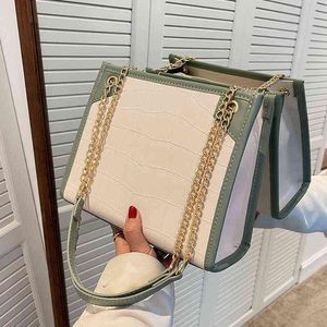 HBP Capacity Shoulder Crossbody Messenger Sling Bags for Women 2022 Fashion Designer Thick Chain Purses Handbags Lady Cute Tote