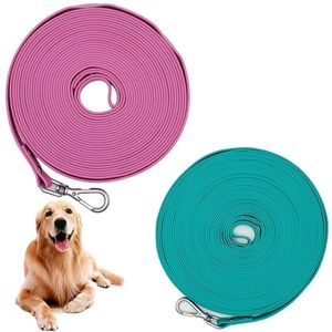 Köpek yakaları Pvc Köpek tasması uzun kurşun su geçirmez 5m 10m 15m süper 1.5m 20m 221105