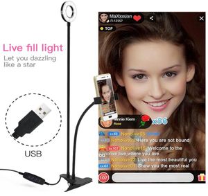 LED Ring Light Camera Lampe mit Stativständer Telefonhalter für YouTube Video Live und Blog4055369