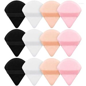 Makeup Sponges 2 12Pcs Triangle Velvet Powder Puff Make Up For Face Eyes Contouring Shadow Seal Cosmetic Foundation Tool