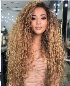 Hair Lace Wigs Women's Long Hair Small Curly Wig Gradient Chemical Fiber Headgear