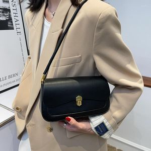 Kv￤llsp￥sar Fashion Classic Simple Shoulder Bag For Women All-Match Korea Chic Postman Ladies Daily Shopping Leather Underarm