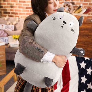 2018 Ny Super Soft Animal Cartoon Pillow Cushion Söt Fat Cat Cuddle Stuffed Kids Birthday Present J220729