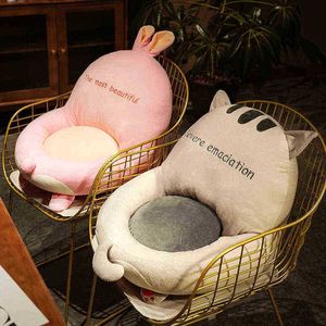 46Cm Plush Warm Seat Cushion Cute Animal Fleece Polyester Fiber Comfortable Sofa Filled Cushion Home Decor For Girlfriend Gifts J220729