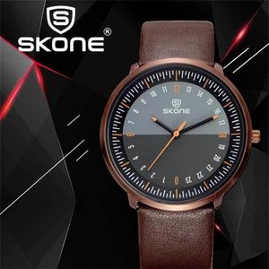 Skone Luxury Top Brand Big Dial Designer Quartz Watch Male Wristwatch New Fashion Men Watches Men relogio masculino 12 aラウンド201120187g