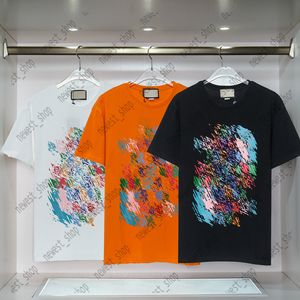 デザイナーメンズTシャツTシャツラグジュアリークラシッククラシックスプリングサマーサークルレターブロックオレンジブラックホワイトTシャツシンプルなカジュアルコットンティートップ