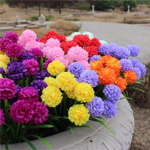 Multicolor Silk Hydrangea Artificial Flower White Wedding Flowers Small Bouquet Fake Flowers Christmas Party Diy Decoration 50 st