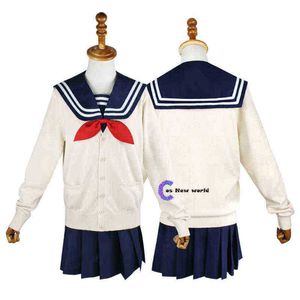 My Hero Academia Cosplay Kostüm Perücke Anime Netherstock Boku No Hero Academia Himiko Toga Jk Sailor Pullover Uniform für Mädchen J220720