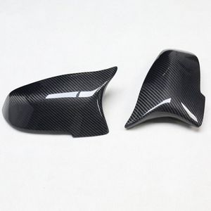 Auto Mirrors Cover for BMW 5/6/7 Series F10/F18/F06 Carbon Fiber Rearview Mirror Housing Bull Angle Reverse Car Decor