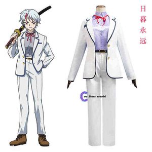 Anime Yashahime Princess HalfDemon Higurashi Towa Cosplay Costume White Uniform For Man And Women J220720