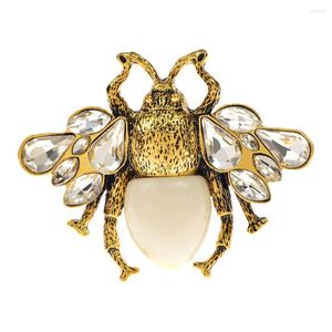 Brooches CINDY XIANG Vintage Honey Bee For Women Insect Pin Fashion Retro Accessories High Quality 2022