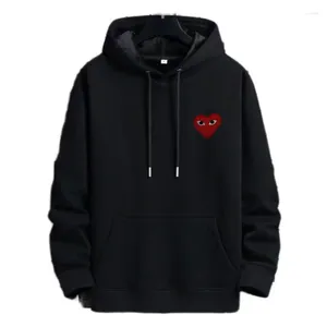 Hoodies masculinos 2022 Men e feminino Olhos de algodão bordado com zíper de bolso de lã grossa casal quente outono de inverno casual capuz