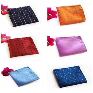 Bow Ties High Quality Polyester Material Fashion Polka Dot Dress Pocket Towel Boutique Men's Business Accessories Handkerchief