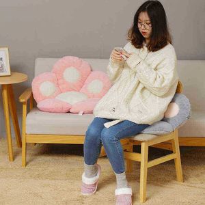 1Pc Soft Cat Leg Bear Leg Cushion Animal Seat Cushion Stuffed Plush Sofa Indoor Floor Home Chair Decor Winter ldren Girls Gift J220729