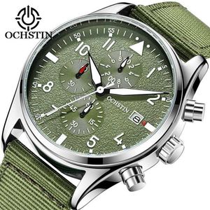 Ochstin Sports herenhorloges voor man topmerk luxe piloot mannelijke pols horloges waterdichte originele kwarts chronograaf klok T286K