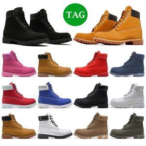 Designer men boots luxury martin winter boot cowboy Yellow Wheat Black Camo ankle booties Platform womens Sneakers Outdoor Trainers