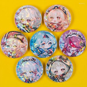 Broschen Spiel Genshin Impact Kaedehara Kazuha Kamisato Ayaka Baal Raiden Shogun Brosche Pin Cosplay Abzeichen Zubehör für Kleidung Rucksack