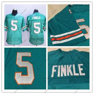 American College Football Wear Mens 5 Ray Finkle the Ace Ventura Jim Carrey Teal Green Movie Football Jerseys Shirt Stitched Size S-4XL Mix Order