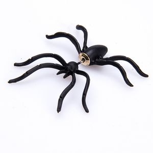 S3298 Modeschmuck Einzelstück Ohrstecker für Frauen Schwarze Spinne Ohrringe