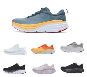 2023 One Bondi 8 Road Running Shoes Lightweight Cushioning Long Distance Runner Shoe Mens Womens yakuda Sneakers lifestyle
