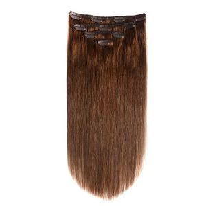 Hair Lace Wigs Tracel Patch Human feminino reto de cabelo de 4 peças clipe de clipe de clipe de 4 peças