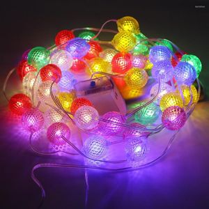 Stringhe 50/100 LED String Candy Ball Luce natalizia USB 8 modalità Outdoor Garden Home Holiday Party Decoration Bianco caldo/Rosso/RGB