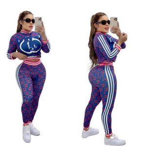 2024 Designer Brand Jogging Suit Women Tracksuits 2 Piece Sets Long Sleeve Print Sweatsuits Lady Outfit Sportswear Pullover Sweatshirt Pants sport Clothing 8855-6