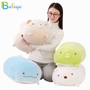 3060 cm Soft Animal Cartoon Cushion Söt Fat Dog Cat Pig Cuddle Sumikko Gurashi fyllda barn födelsedagspresent J220729