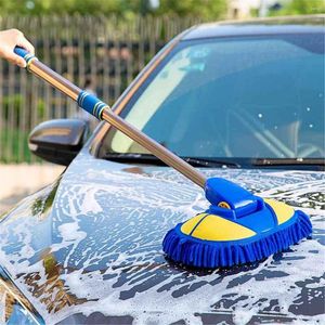 Car Sponge Adjustable Cleaning Brush Wash Towel Chenille Mop Wiping Soft Broom Auto Goods Accessories