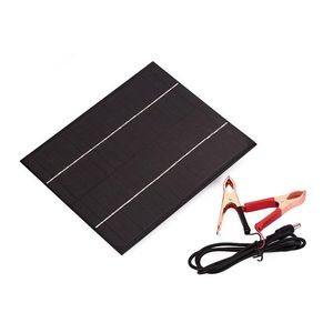 6 W DC V Solar Panelu Solar Dostawa akumulatora Monokrystaliczna silikonowa wodoodporna storge Energy Ładowca Komórki dla baterii V278c