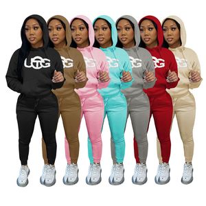 Women's Tracksuits 2 Piece Long Sleeve hooded Outfit for Women Velour Sweatsuit Set Plus Size Velvet Sportsuit Activewear