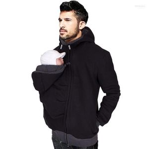 Women's Hoodies Women's & Sweatshirts Winter Warm Clothes Dad Kangaroo Cotton Baby Carrier Jackets With Zipper Coat Wearing Carry