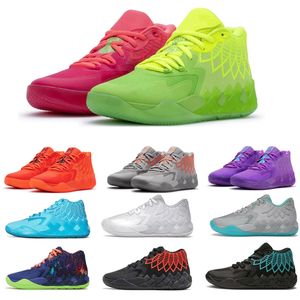 Buy Running Shoes Sport Shoe Grade School Mb01 Rick Morty Kids Lamelo Ball Queen City Red For Sale Men Women Sneaker Size 4.5-12
