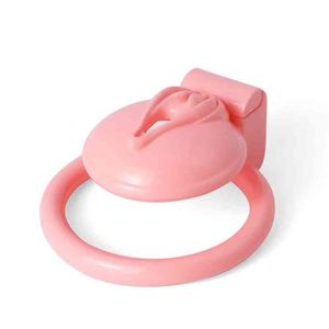 Massager Vibrator Sex Toy Penis Ring Pussy Shape Chastity Premium Pink Paint Lightweight Device 3d Printed Cock Cage3239