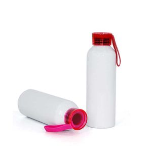 750 ml sublimacja Sippy Cup dla dzieci butelki z wodą Flip słomka aluminiowe kubki picie butelki Dzieci Prezent Kolny żel krzemionkowy Nowoczesna prostota taza de entrenamiento