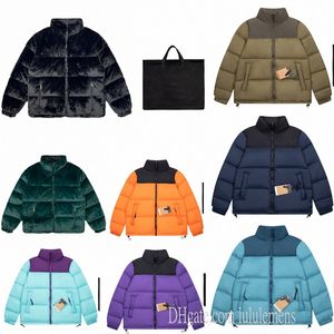 Thick Mens Womens 1996 Faux Fur Puffy Jackets Nuptse Jacket Down Coat North Men Coats Parkas Face Long Sleeve Zipper Trinaz#